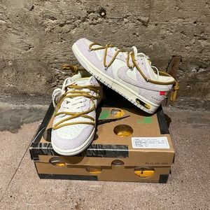 Nike dunk low Off white lot 37
